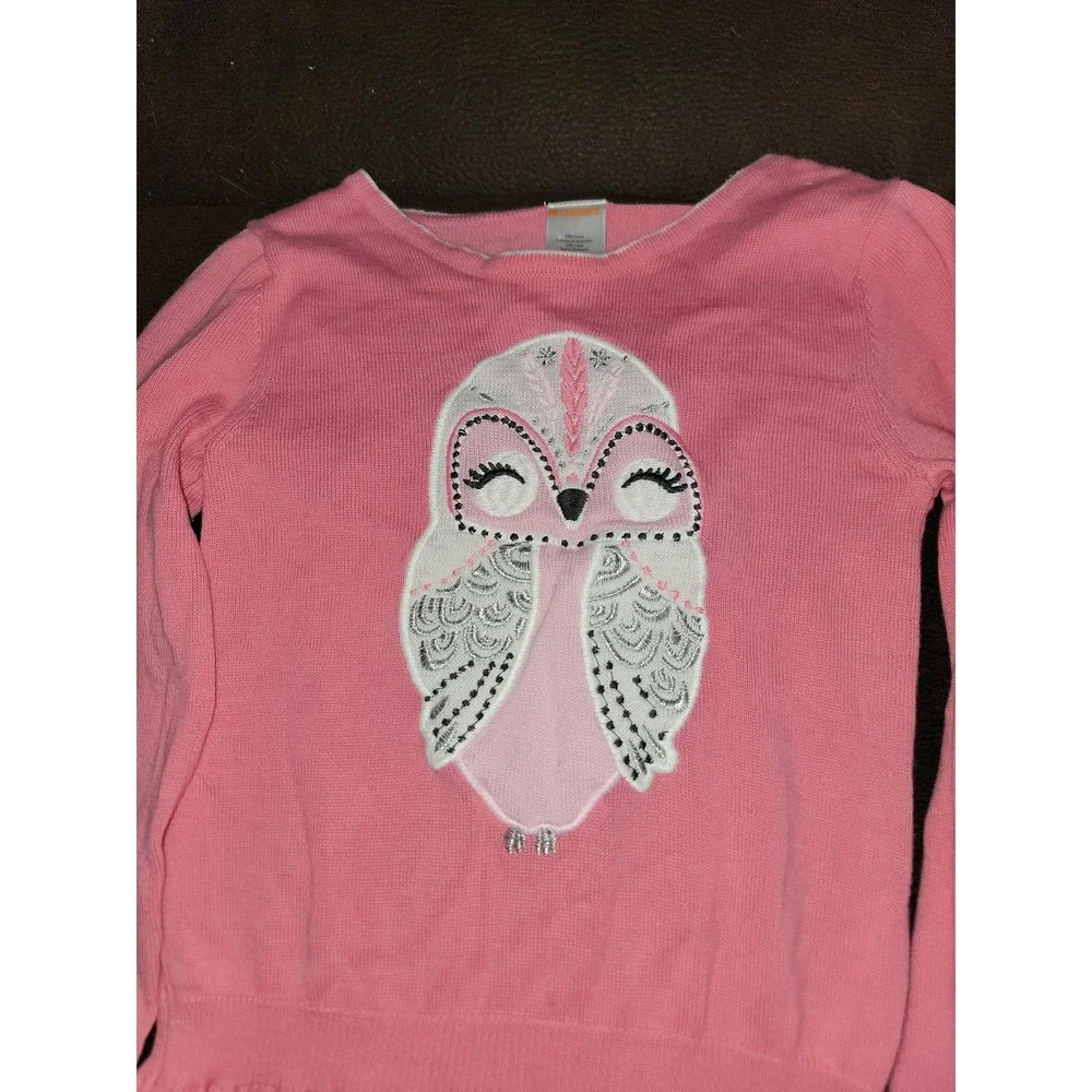 Gymboree outlet cozy‎ fairytale owl sweater dress size 7